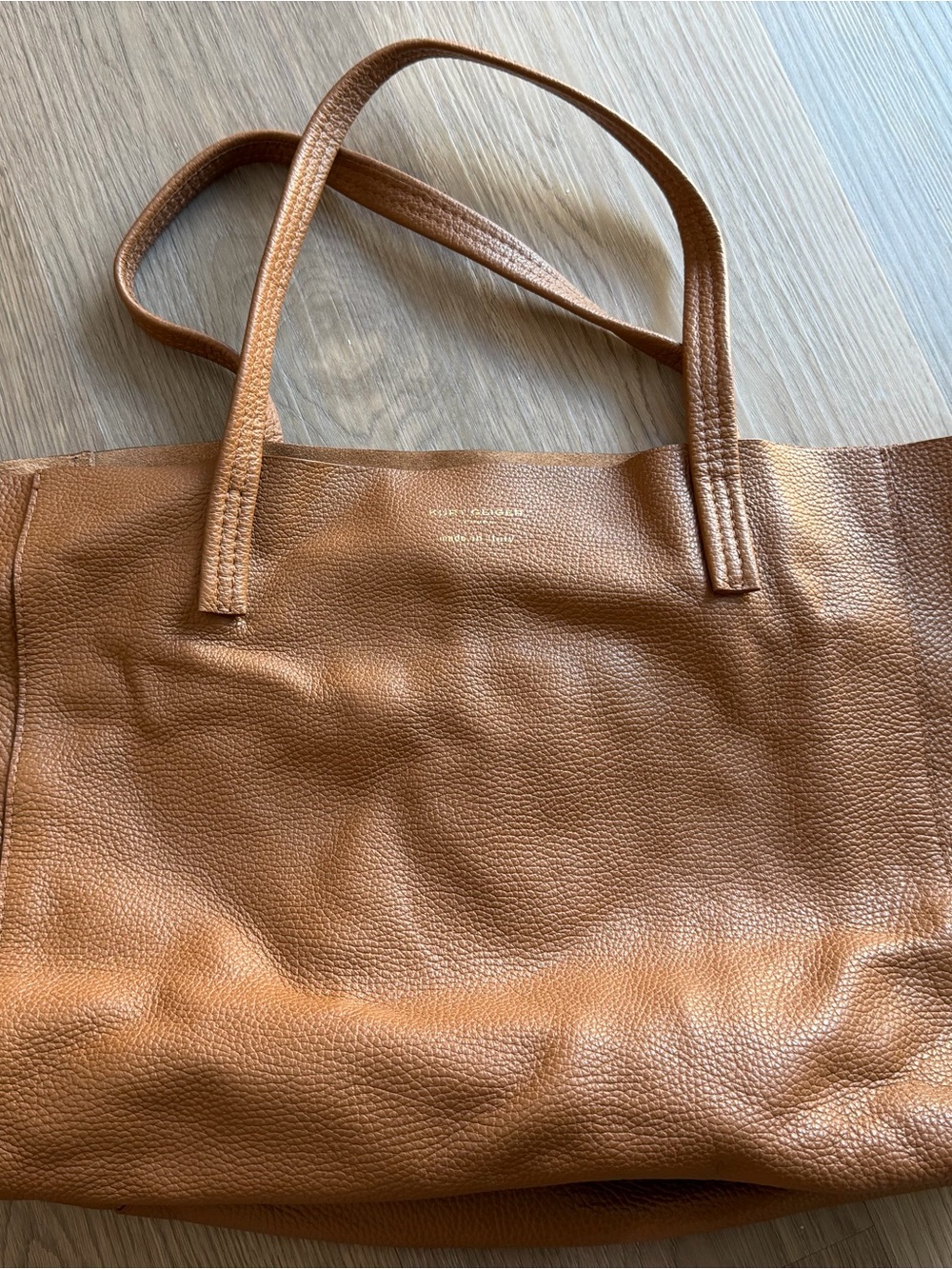 Kurt Geiger Leather Tote Bag in Cognac Brown - Women's Carryall